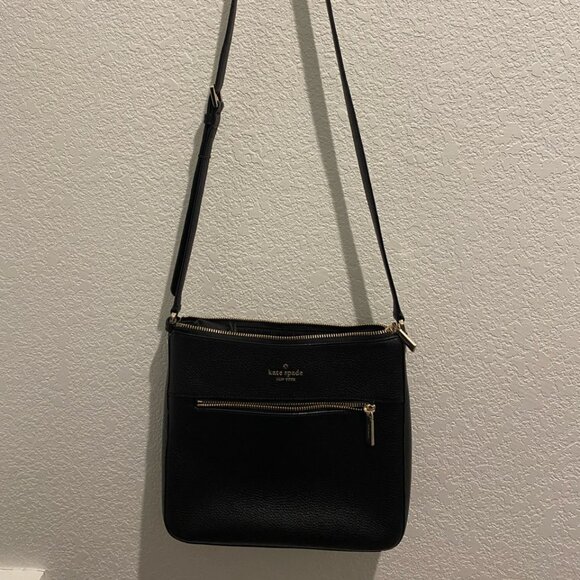 Kate Spade Crossbody Black Gold - Picture 1 of 3